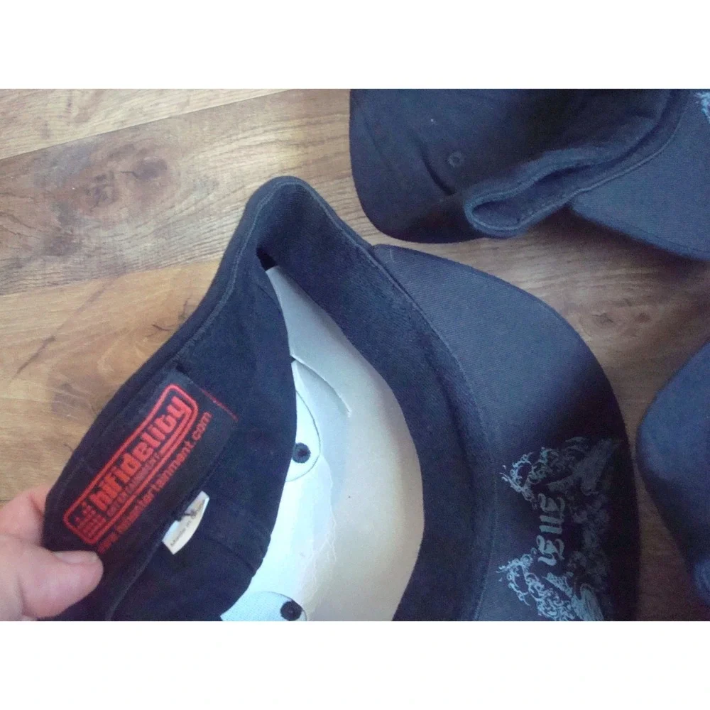 5 HATS MACHINEHEAD METAL ‎ WHOLESALE LOT  HATS 00S Y2K VINTAGE FITTED
